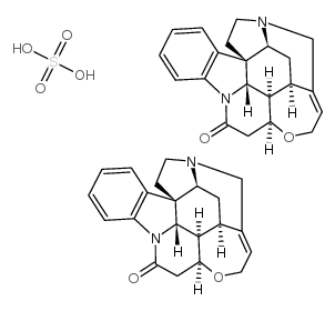 番木鳖碱 半硫酸盐 结构式