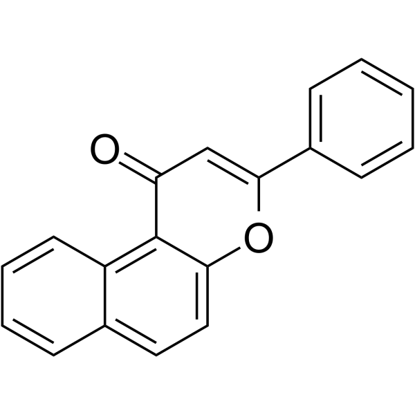 β-萘黄酮 结构式