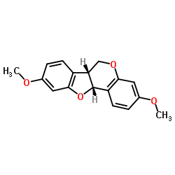 3,9-二甲氧基紫檀碱 结构式
