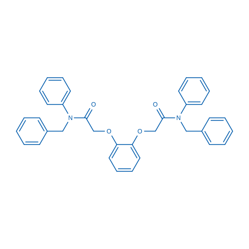 2,2'-(1,2-亚苯基双(氧基))双(N-苄基-N-苯基乙酰胺) 结构式