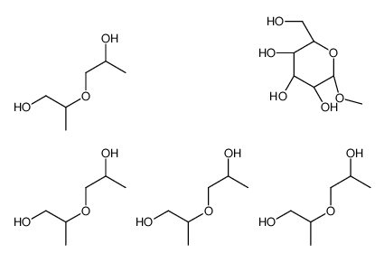 α-氢-ω-羟基-聚[氧代(甲基-1,2-亚乙基)]与甲基-β-D-吡喃葡糖苷(4:1)的醚化物 结构式