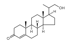 21-羟基-20-甲基孕甾-4-烯-3-酮 结构式