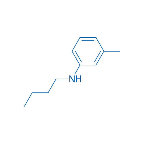 N-丁基间甲苯胺 结构式
