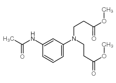 3-(N,N-二甲氧基羰基乙基)氨基乙酰苯胺 结构式