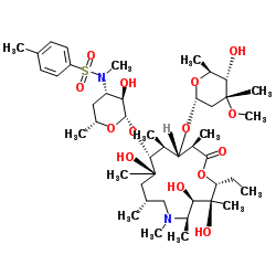 3'-N-去甲基-3'-N-甲苯磺酰基阿奇霉素 结构式