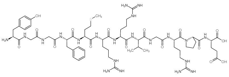 TYR-GLY-GLY-PHE-MET-ARG-ARG-VAL-GLY-ARG-PRO-GLU 结构式