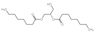 1,2-二辛酰基-sn-甘油 结构式