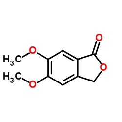 5,6-二甲氧基-1(3H)-异苯并呋喃酮 结构式