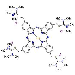 阿尔新蓝8GX溶液 结构式