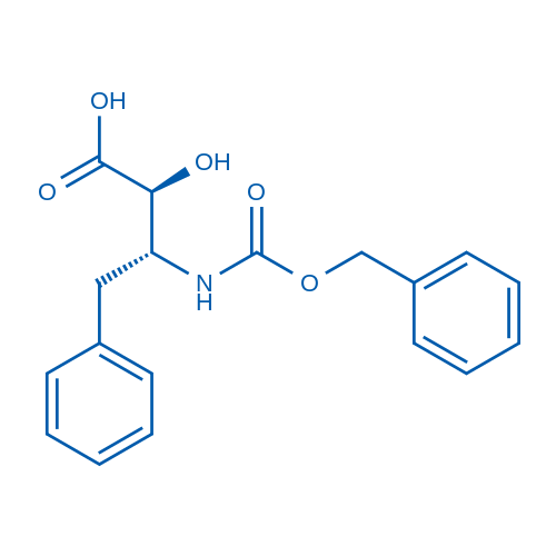 rel-(2S,3R)-3-(((苄氧基)羰基)氨基)-2-羟基-4-苯基丁酸 结构式