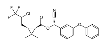 γ-氯氟氰菊酯/精高效氯氟氰菊酯 结构式