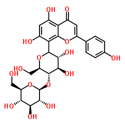 牡荆素葡萄糖苷 结构式