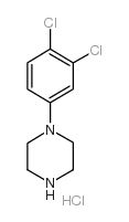 1-(3,4-二氯苯基)哌嗪盐酸盐 结构式