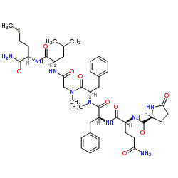 (吡咯烷5,N-甲基-苯丙氨酸8,肌氨酸9)-P物质(5-11) 结构式