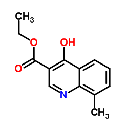 4-羟基-8-甲基喹啉-3-羧酸乙酯 结构式