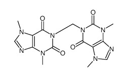 1,1'-亚甲基双可可碱 结构式
