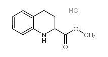 1,2,3,4-四氢喹啉-2-羧酸甲酯盐酸盐 结构式