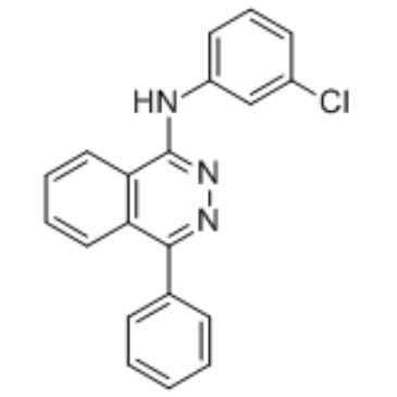 1-(3-氯苯胺基)-4-苯基酞嗪 结构式