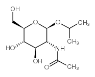 异丙基2-乙酰氨基-2-脱氧-β-D-吡喃葡萄糖苷 结构式