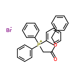 (苄氧羰基甲基)三苯基溴化膦 结构式