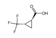 (+/-)-trans-2-(Trifluoromethyl)cyclopropanecarboxylic acid 结构式