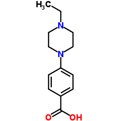4-(4-乙基哌嗪)苯甲酸 结构式