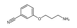 3-(3-氨基丙氧基)苯腈 结构式