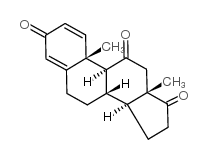 雄甾-1,4-二烯-3,11,17-三酮 结构式