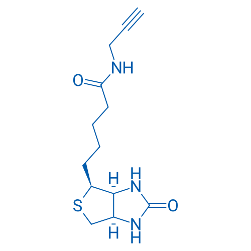 5-((3aS,4S,6aR)-2-氧代六氢-1H-噻吩并[3,4-d]咪唑-4-基)-N-(丙-2-炔-1-基)戊酰胺 结构式