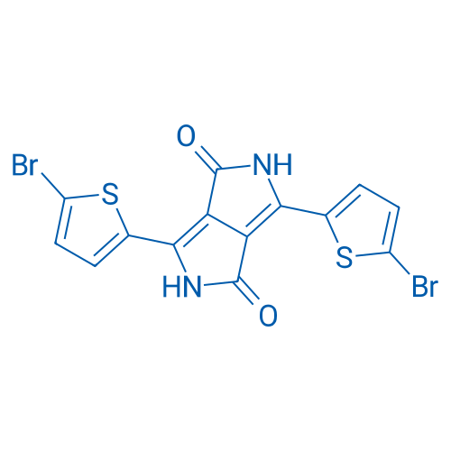 3,6-双(5-溴噻吩-2-基)吡咯并[3,4-c]吡咯-1,4(2H,5H)-二酮 结构式