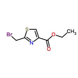 2-溴甲基-噻唑-4-羧酸乙酯 结构式