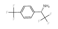 (1S)-2,2,2-三氟-1-[4-(三氟甲基)苯基]乙胺 结构式