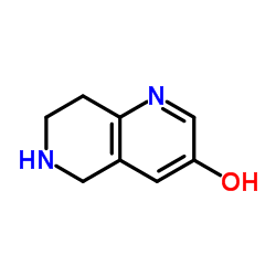 5,6,7,8-四氢-1,6-萘啶-3-醇 盐酸盐 结构式