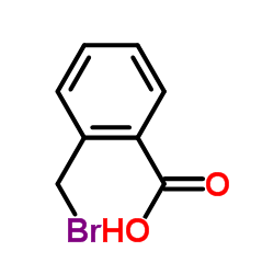 2-溴甲基苯甲酸 结构式