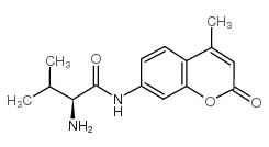 L-缬氨酸7-酰胺基-4-甲基香豆素 结构式
