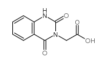 (2,4-二氧代-1,4-二氢喹唑啉-3(2H)-基)乙酸 结构式