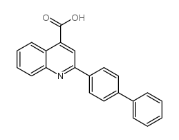 2-联苯-4-基-喹啉-4-羧酸 结构式