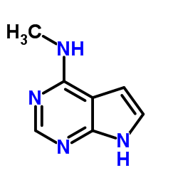 N-甲基-7H-吡咯并[2,3-d]嘧啶-4-胺 结构式