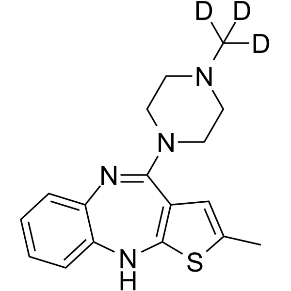 奥氮平-d3 结构式