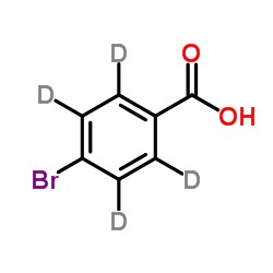 对溴苯甲酸-d4 结构式