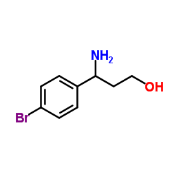 3-(4-溴苯基)-dl-beta-丙氨醇 结构式