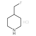 4-氟甲基哌啶盐酸盐 结构式