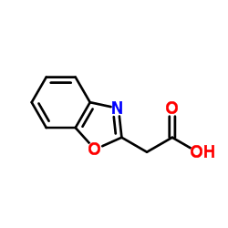 苯并恶唑-2-乙酸 结构式