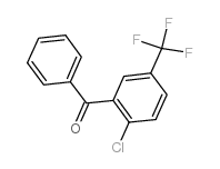 2-氯-5-(三氟甲基)苯甲酮 结构式
