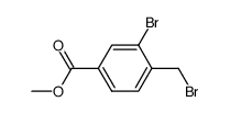 3-溴-4-(溴甲基)苯甲酸甲酯 结构式