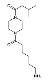 6-氨基-1-[4-(3-甲基丁酰)哌嗪-1-基]己烷-1-酮盐酸盐 结构式