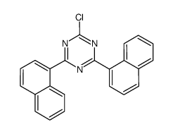 2-氯-4,6-二(萘-1-基)-1,3,5-三嗪 结构式