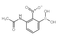 3-乙酰氨基-2-硝基苯基硼酸 结构式