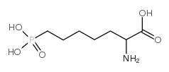 DL-2-氨基-7-膦酰己酸 结构式