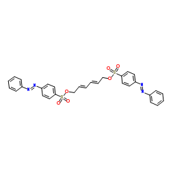 2,4-己二炔-1,6-二醇双(偶氮苯-4-磺酸盐) 结构式